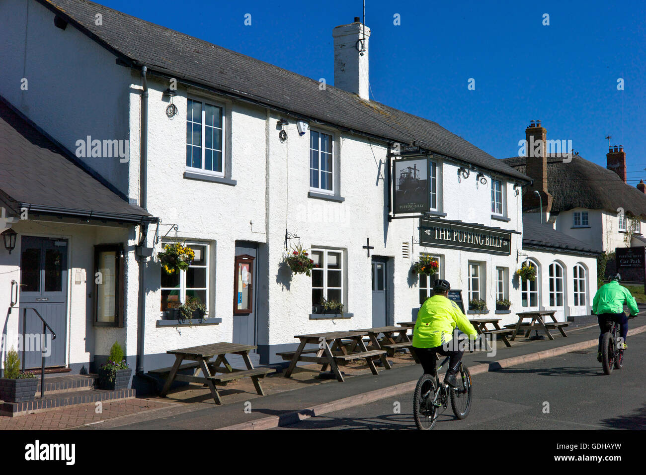 Die Puffing Billy Pub, Exton, Devon, UK Stockfoto