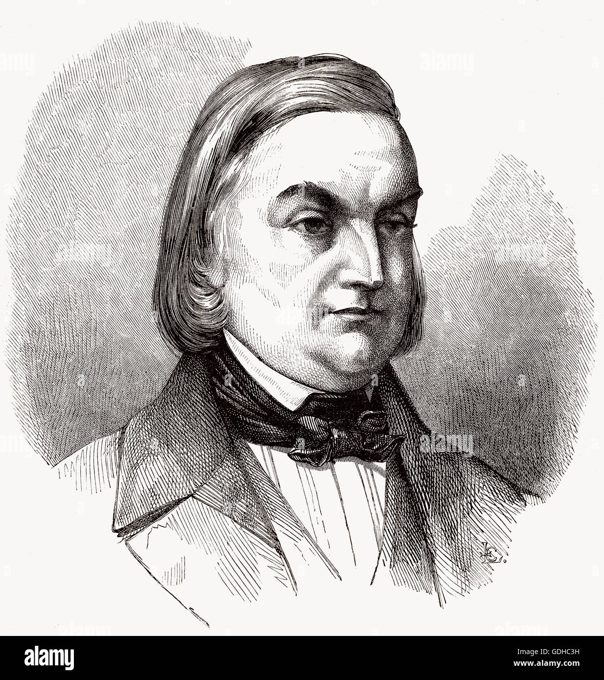 Émile Souvestre, 1806-1854, französischer Schriftsteller Stockfoto