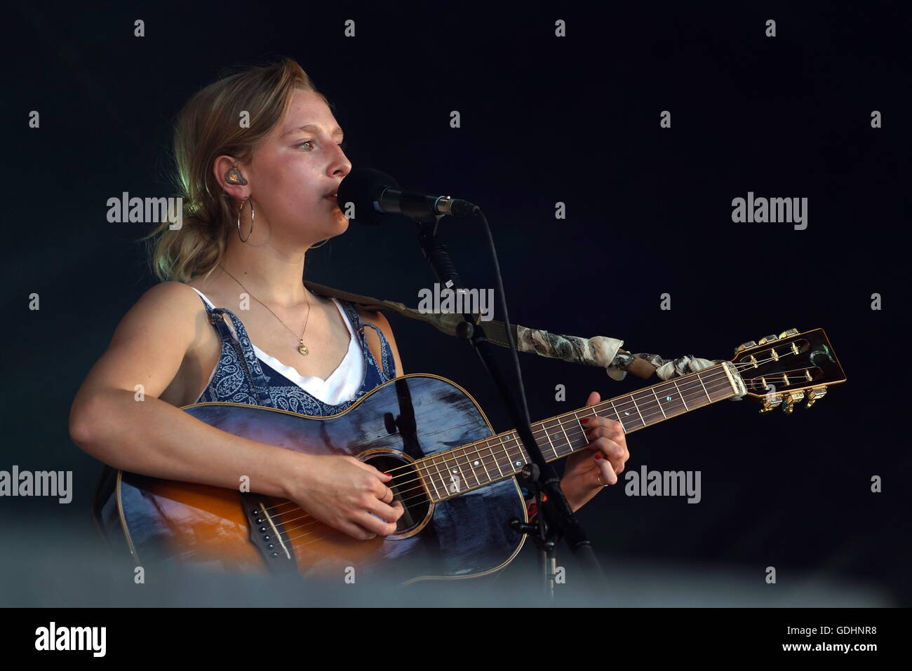 London, England, Vereinigtes Königreich: 17. Juli 2016: Billie Marten preforms auf der Zitadelle Festival 2016 im Victoria Park, London, UK. Foto: siehe Li Stockfoto