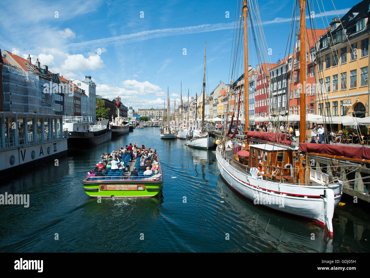 Blick auf Kanal Stranden Kopenhagen Stockfoto