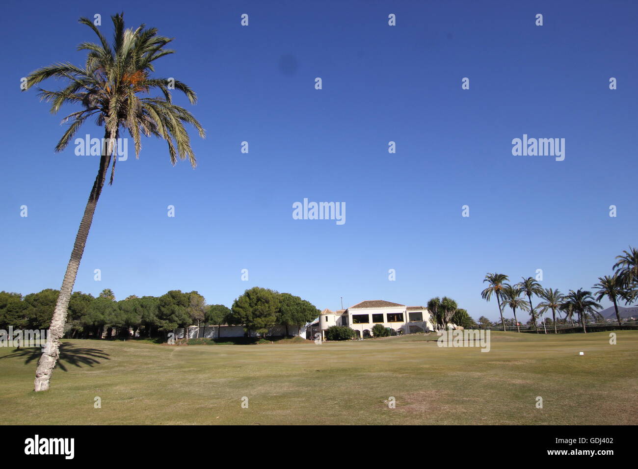 Gesamtansicht der La Manga Club Resort in Murcia, Südspanien. Stockfoto