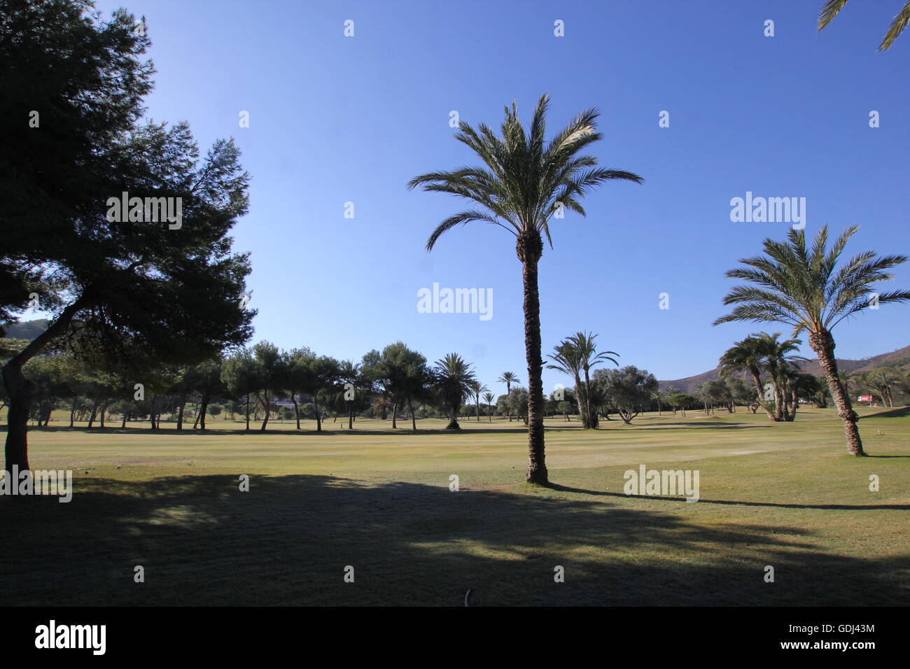 Gesamtansicht der La Manga Club Resort in Murcia, Südspanien. Stockfoto