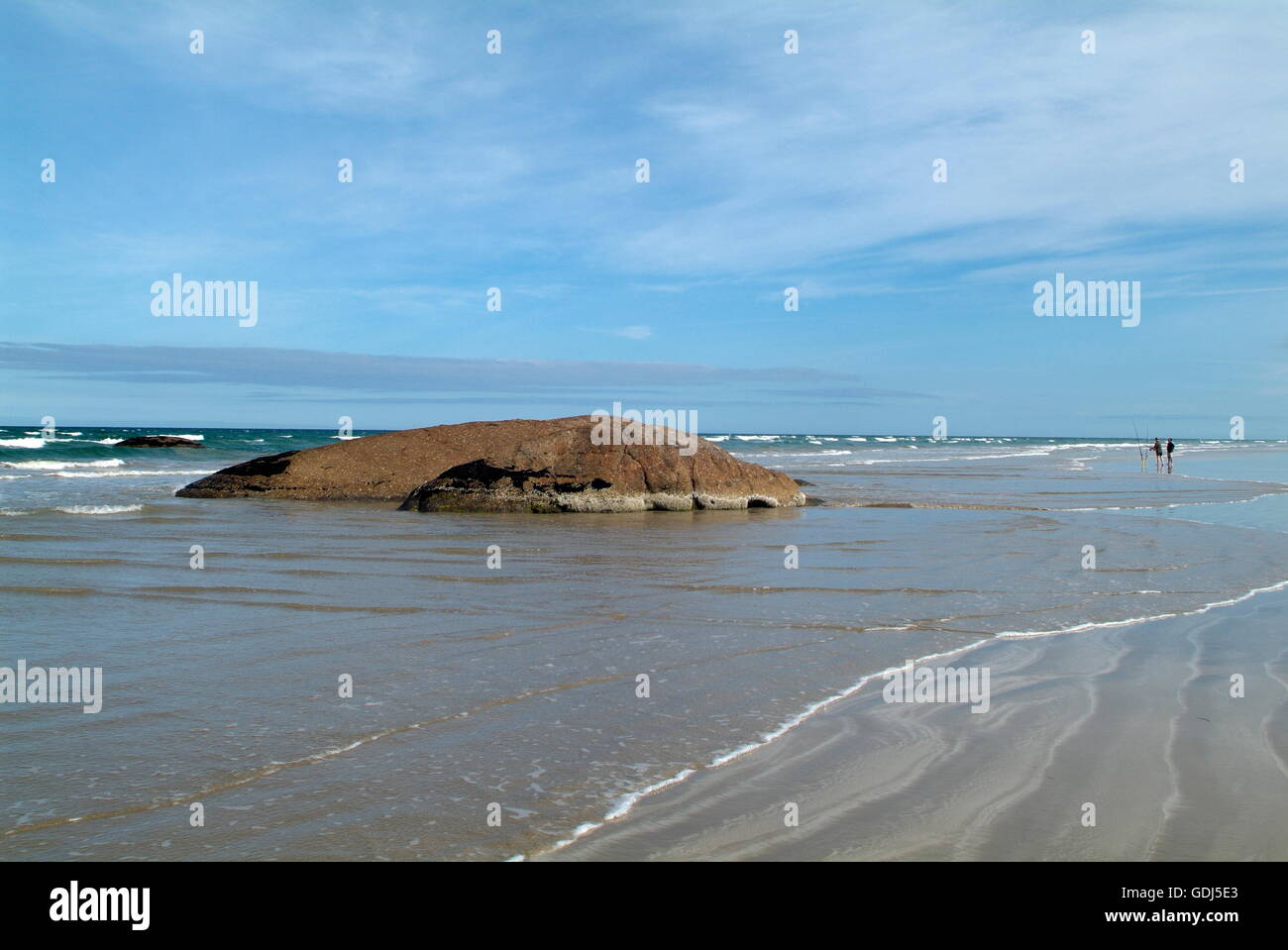 Geographie / Reisen, Australien, Landschaften, Lacepede Bay, kleine Felsen am Sandstrand Stockfoto