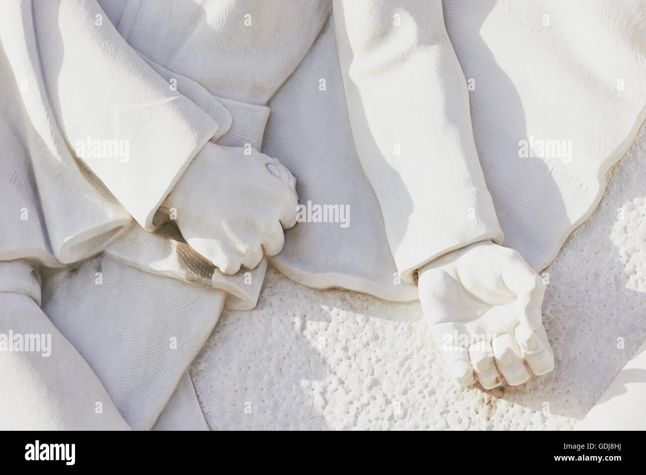 Detail der faschistischen Skulptur (von toskanischen Bildhauer Vico Consorti) auf der Ponte Duca d'Aosta erbaut zwischen 1939 und 1942 Rom Latium Italien Europa Stockfoto