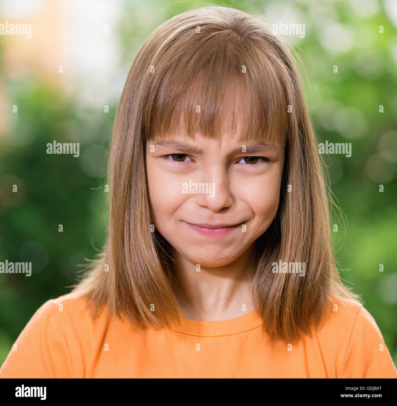 Porträt von kleinen Mädchen Stockfoto