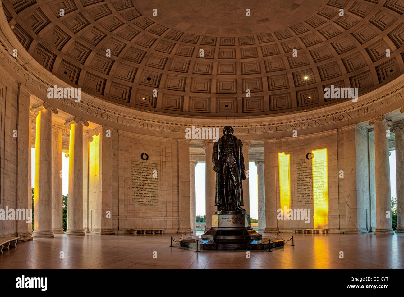 Jefferson Memorial im Morgenlicht Stockfoto