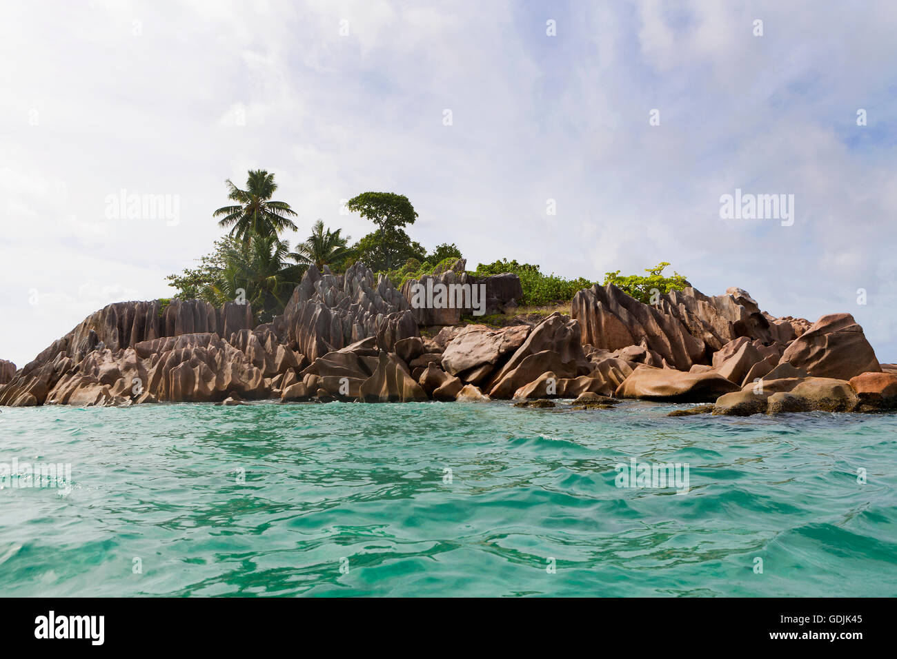 St. Pierre Tropeninsel in Seychellen Stockfoto