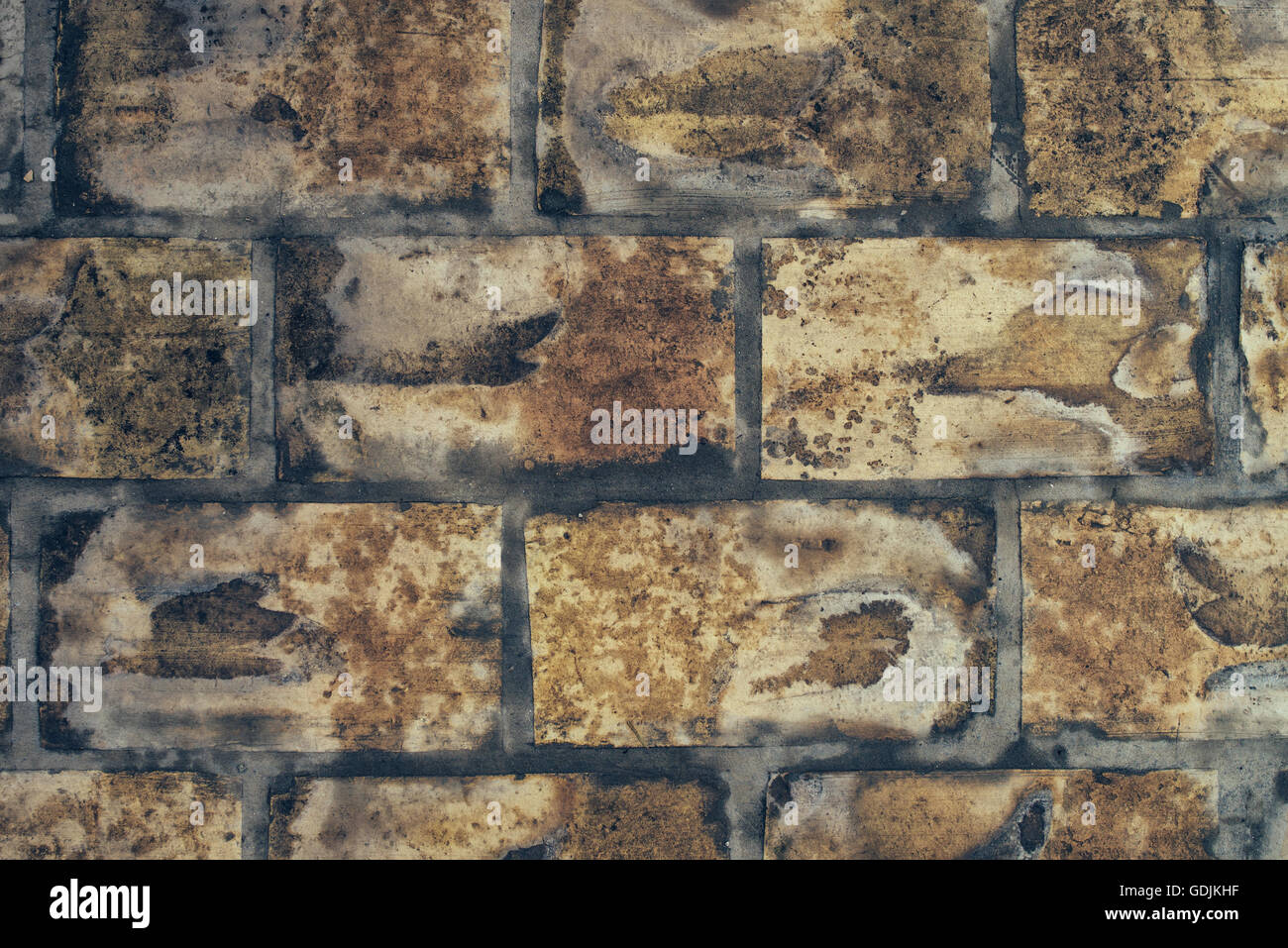 Rustikale Ziegel Muster Bodenbelagoberfläche als Hintergrund Stockfoto