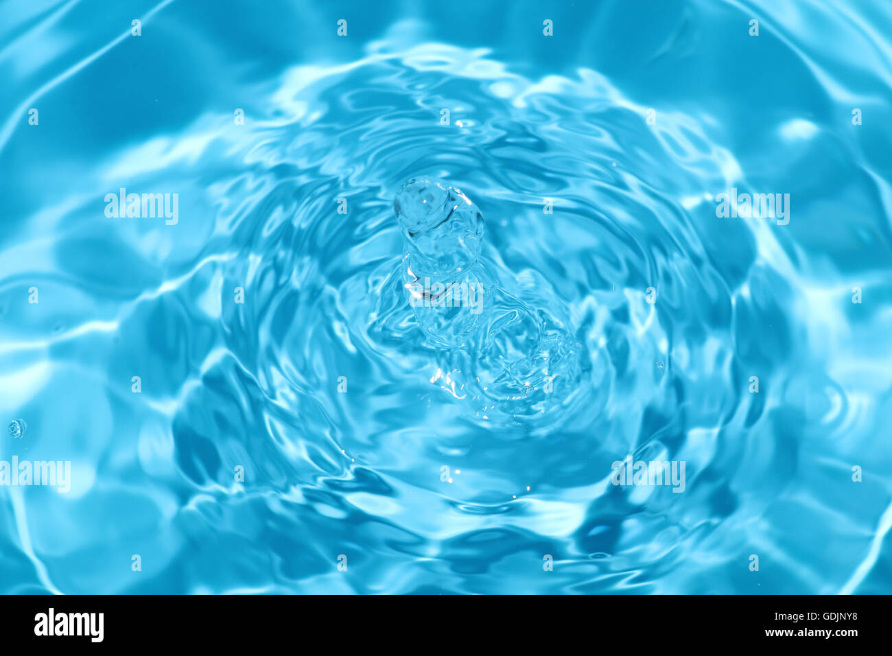 Blauwasser Welligkeit abstrakt Stockfoto