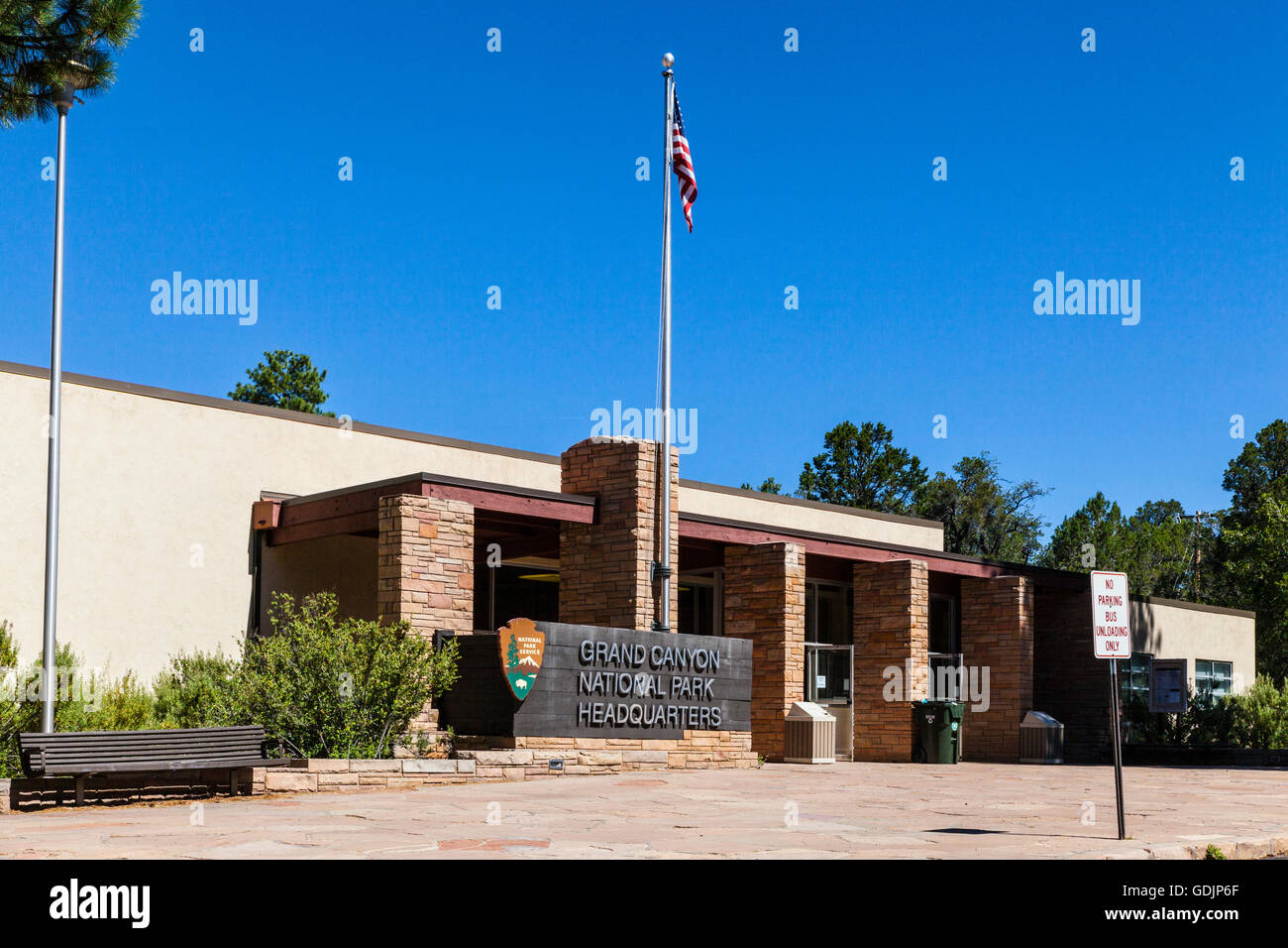 Grand Canyon National Park-Hauptquartier am South Rim in Arizona Stockfoto