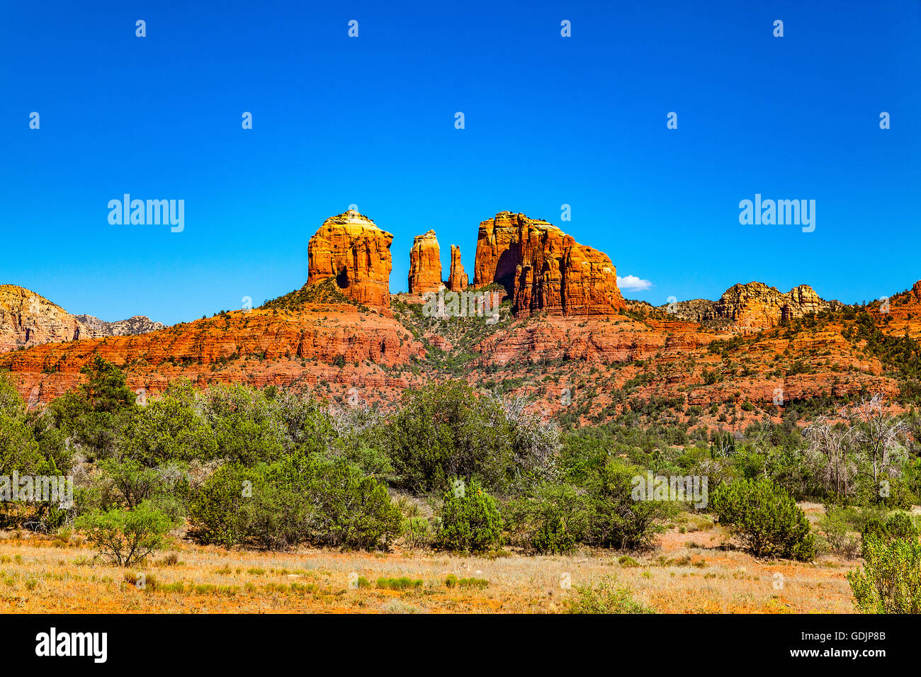 Cathedral Rocks in Sedona Arizona Stockfoto