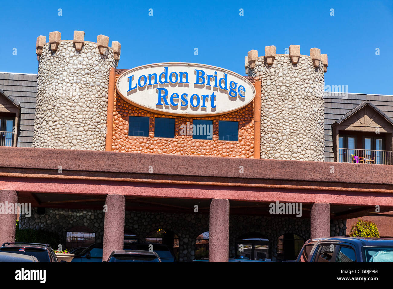 Die London Bridge Resort in Lake Havasu City in Arizona Stockfoto