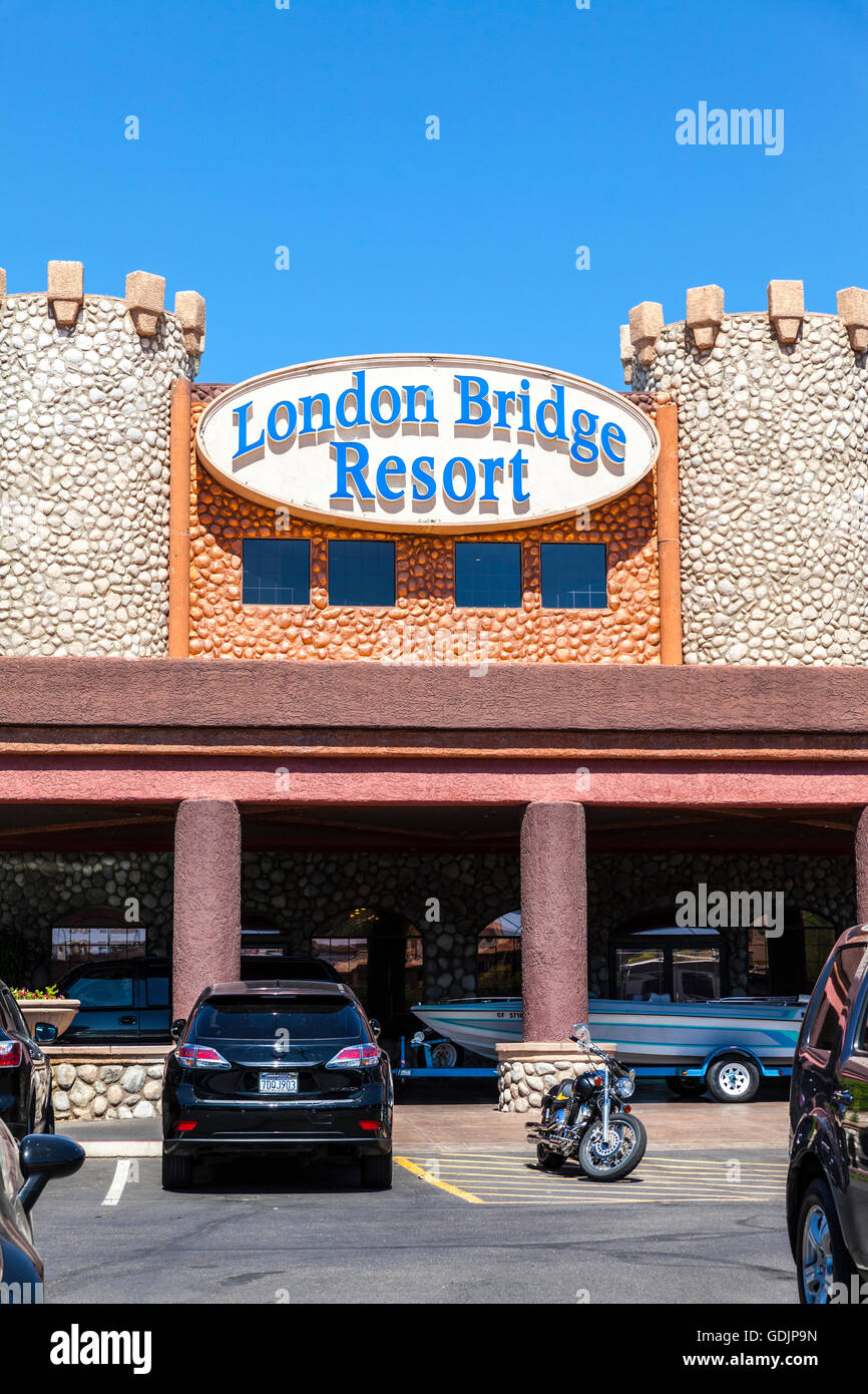 Die London Bridge Resort in Lake Havasu City in Arizona Stockfoto