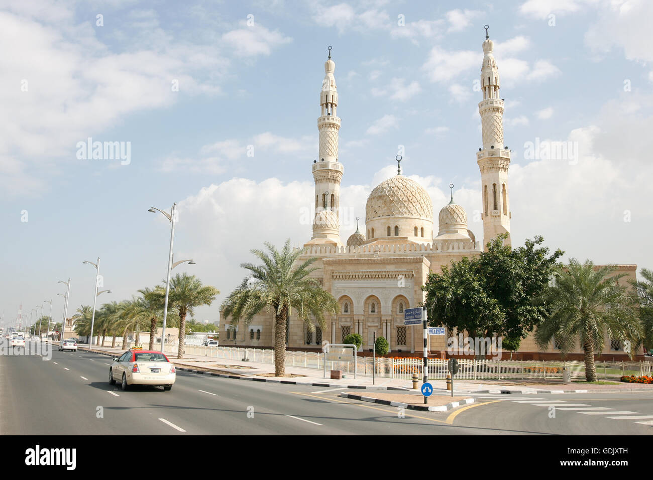 Jumeirah Moschee in Dubai, Vereinigte Arabische Emirate. Stockfoto