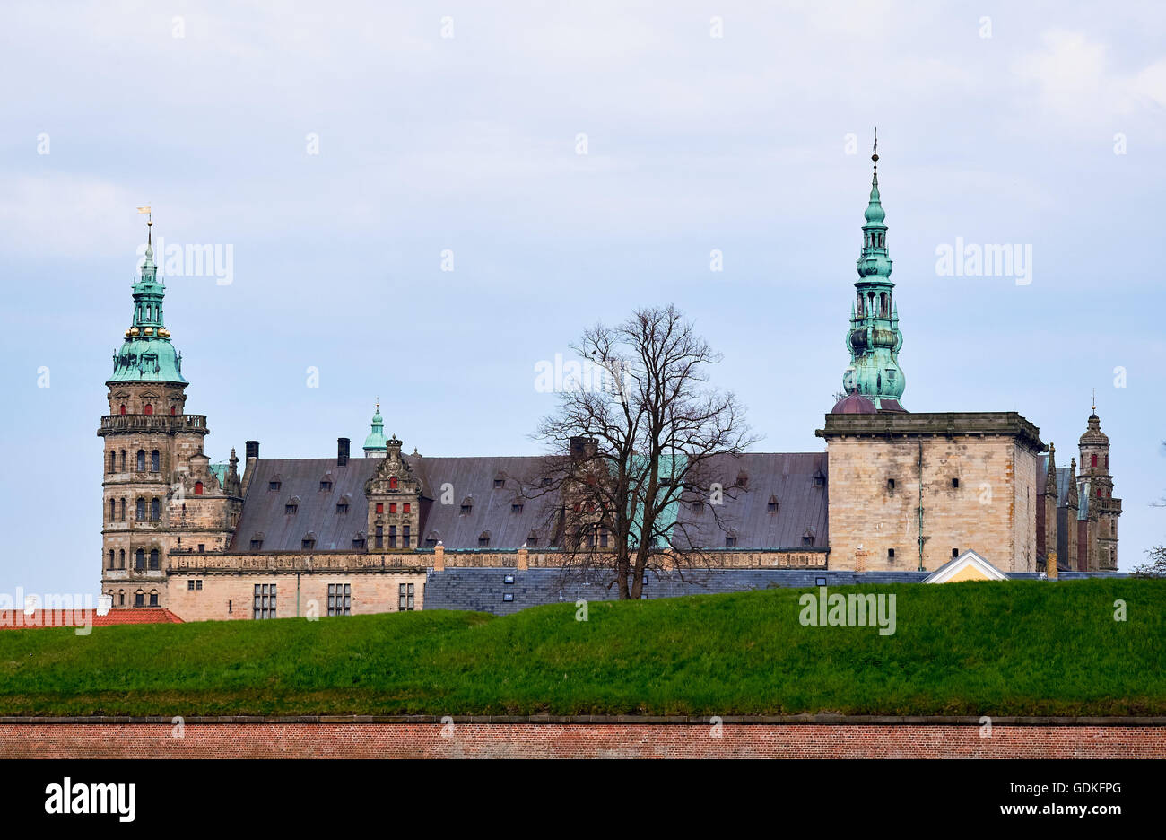 Elsinore Burg in Dänemark, ist ein Renaissance-Schloss mit Turm und Türme, ursprünglich aus der zwischen Stockfoto