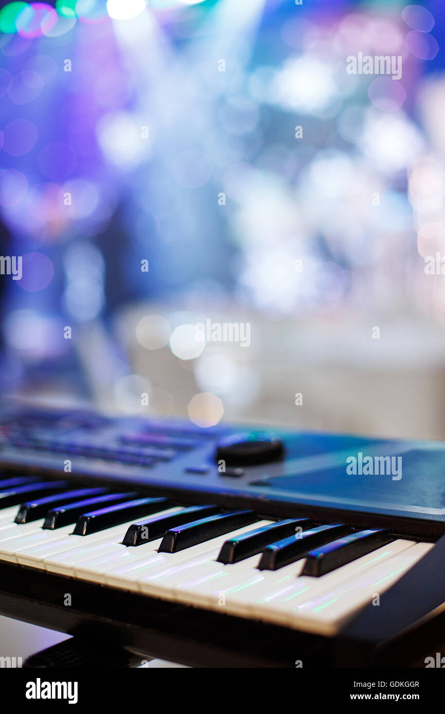 Piano Keyboard-synthesizer Stockfoto
