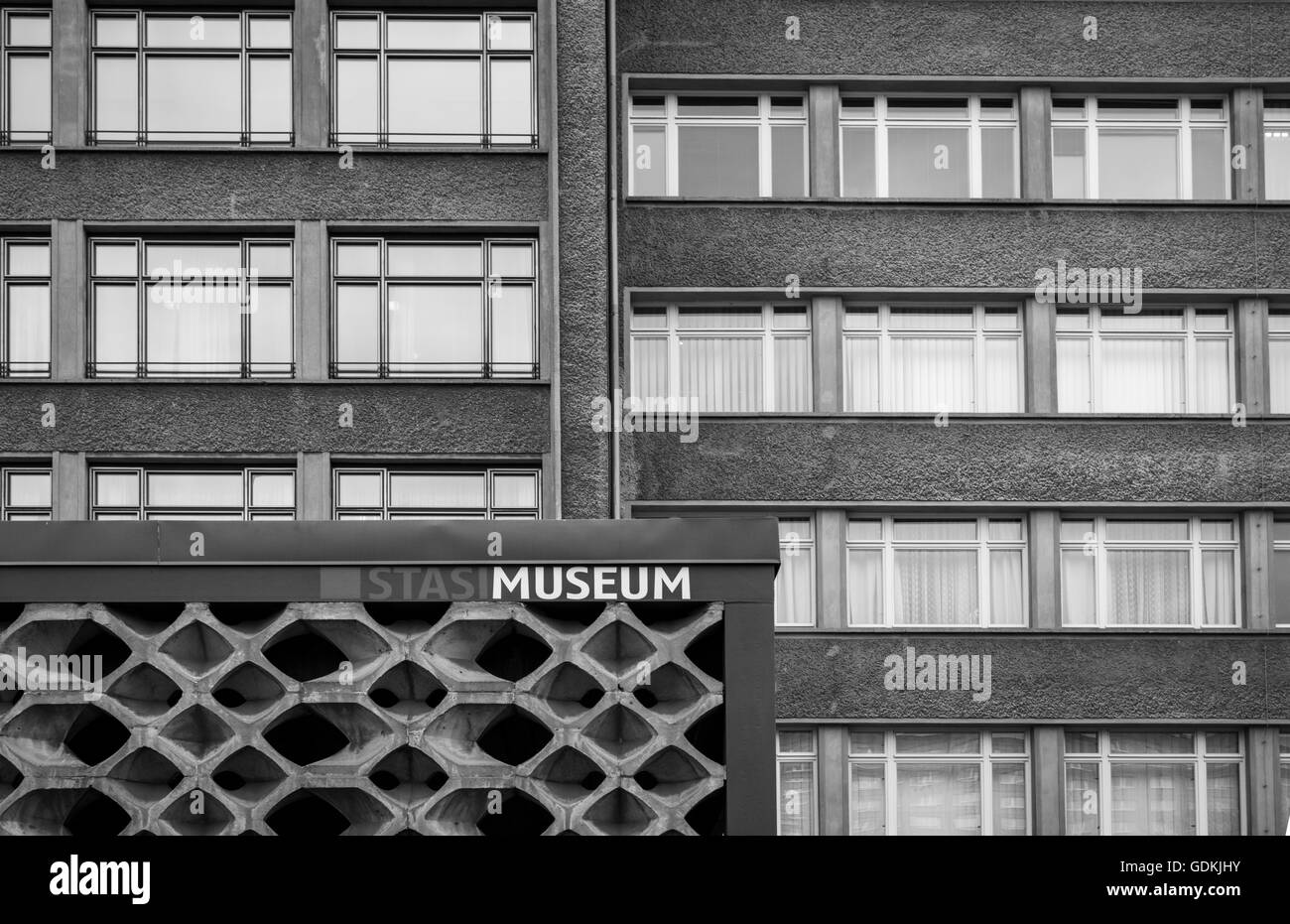 Außenseite des Stasi-Museum, Berlin Deutschland Stockfoto