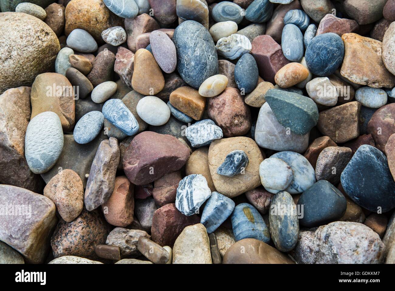 Hintergrund von Meer-Steinen Stockfoto