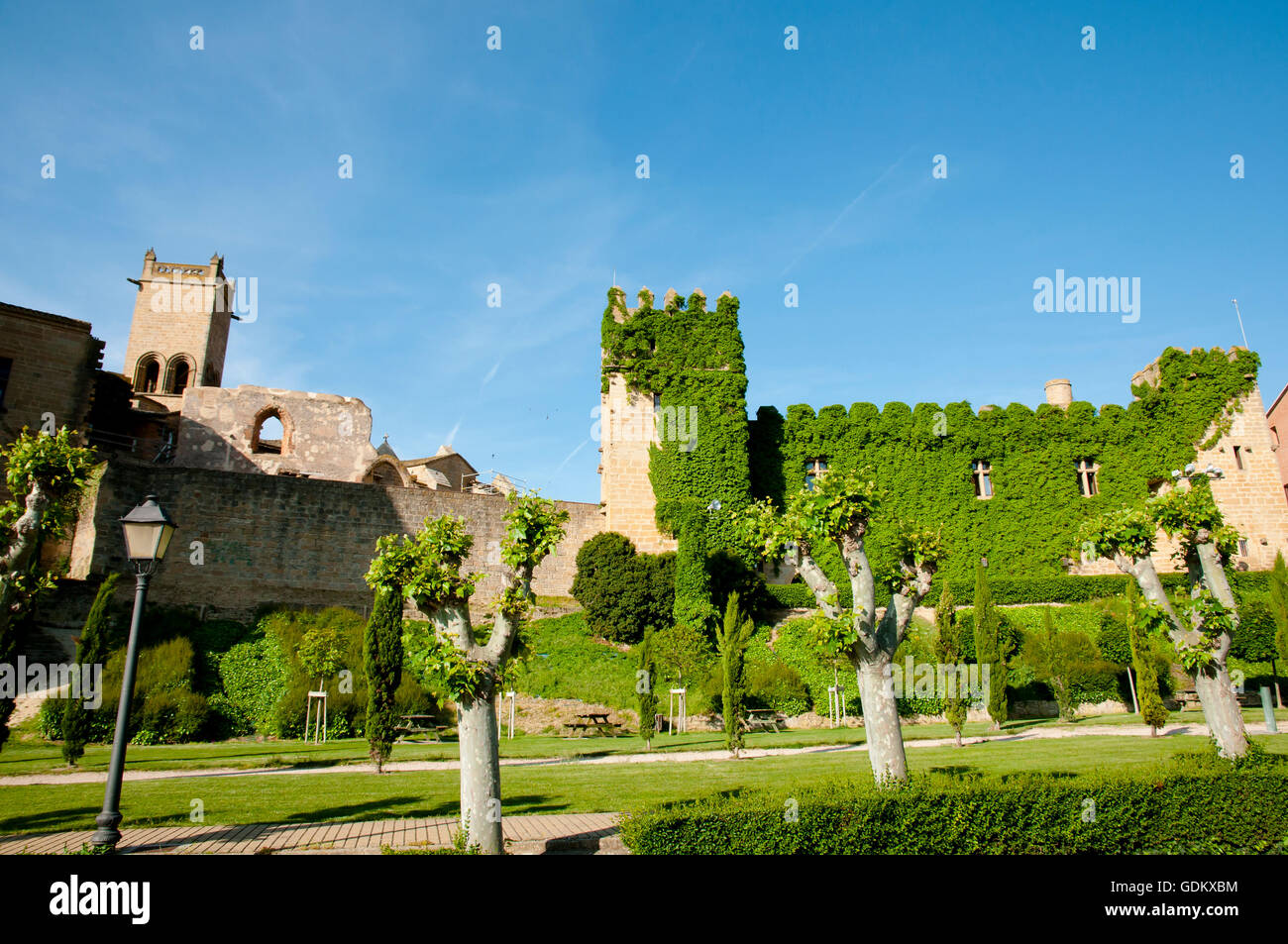 Burg von Olite - Spanien Stockfoto