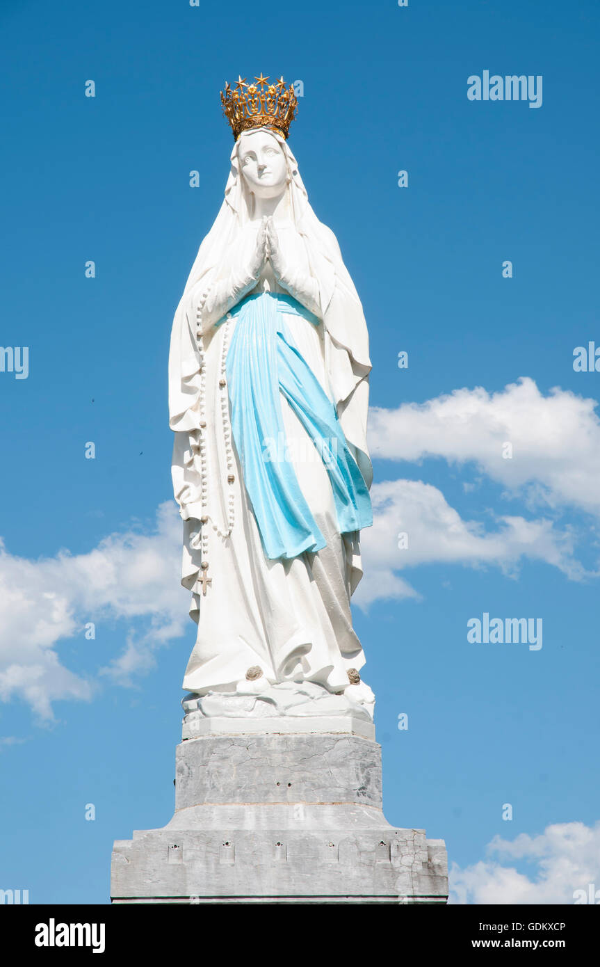 Jungfrau von Lourdes - Frankreich Stockfoto
