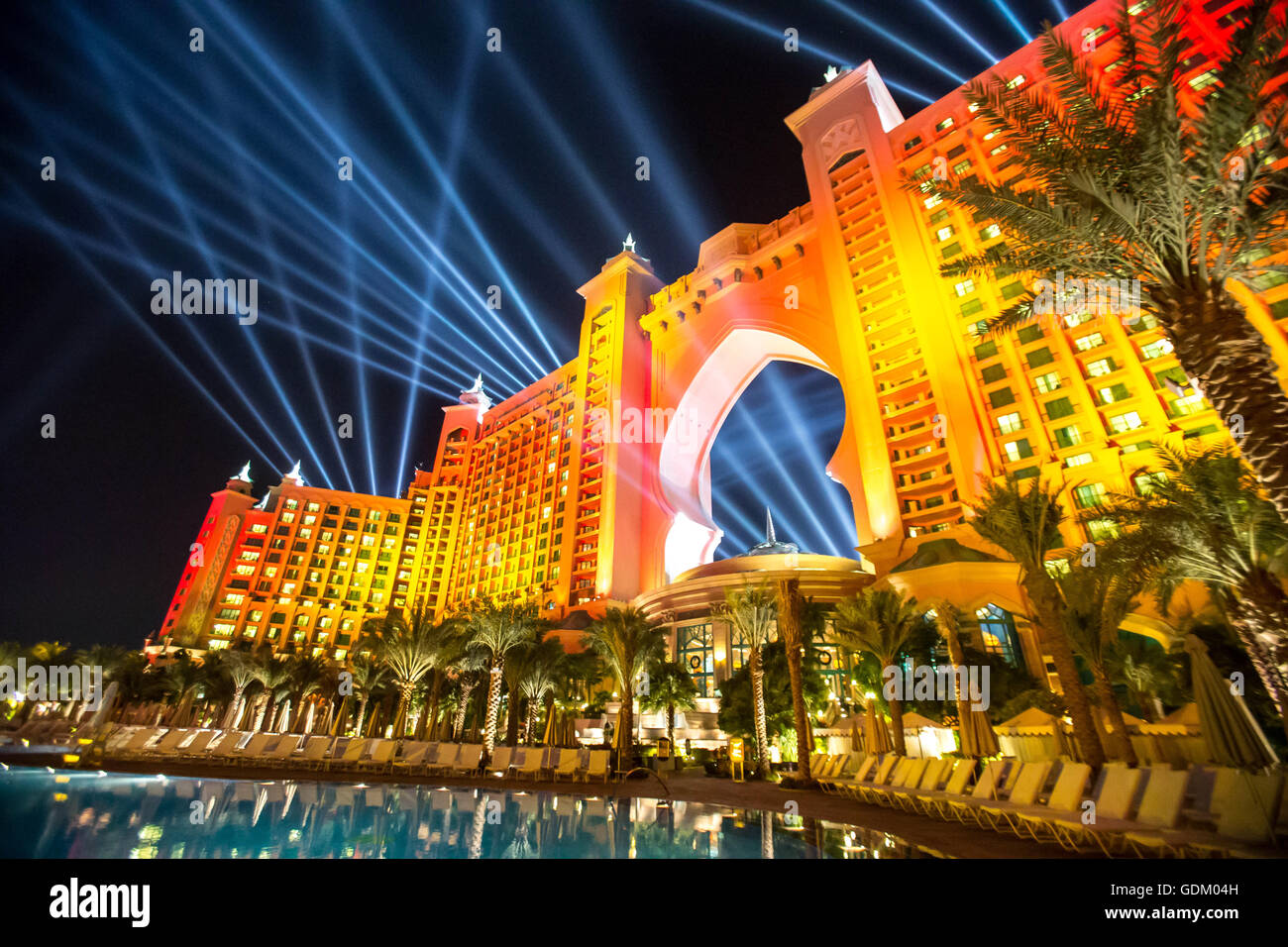 Atlantis, Dubai, Vereinigte Arabische Emirate. Stockfoto