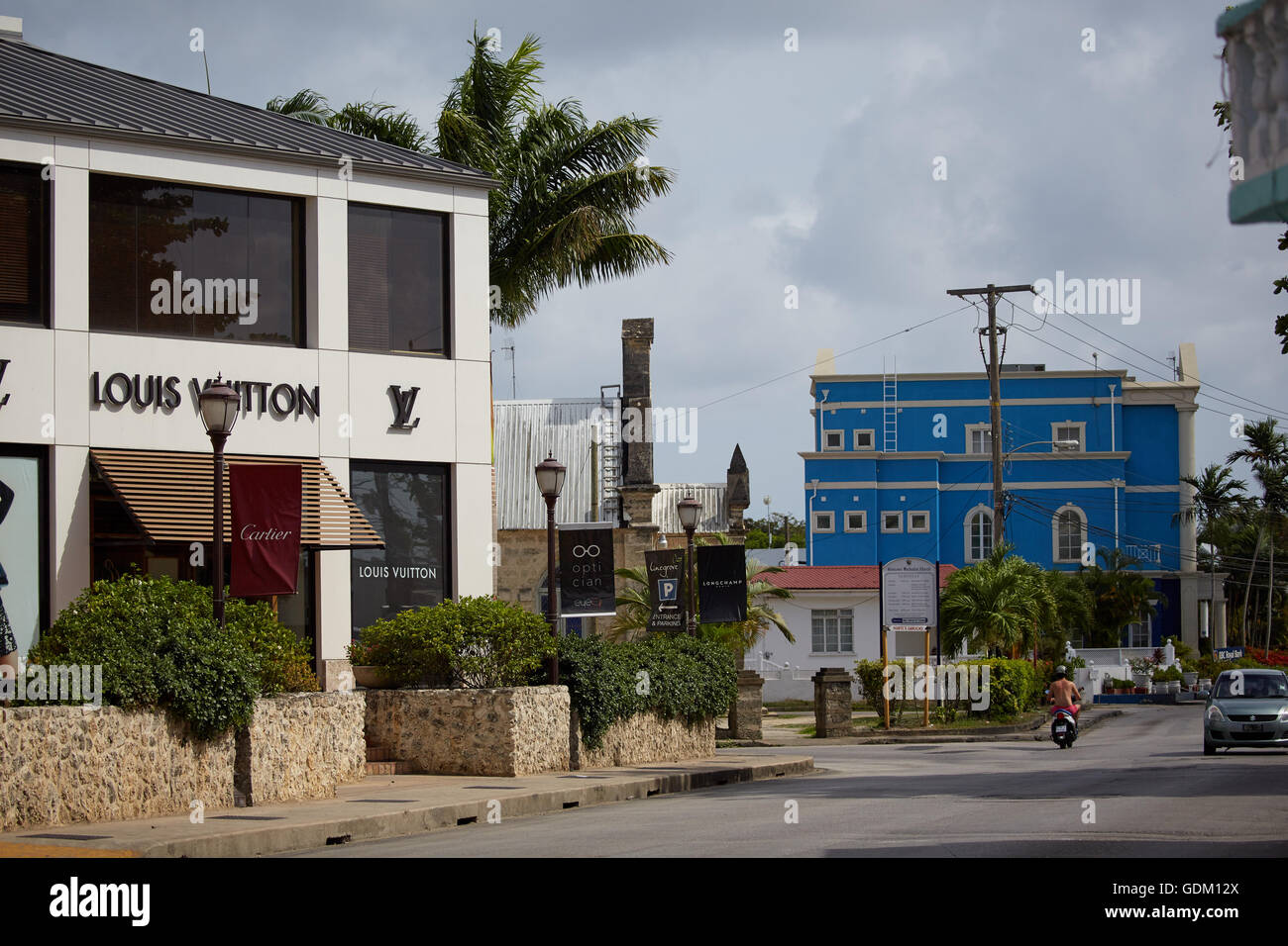 Die kleinen Antillen Barbados Pfarrei West Indies Barbados West Karibik Louis Vuitton Barbade Holetown Nordseeküste Qualität Stockfoto