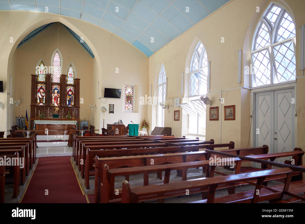 Der kleinen Antillen Barbados Pfarrkirche Sankt Michael Westindien Hauptstadt Bridgetown Barbados Saint Andrew Kirche Schottlands Distr Stockfoto