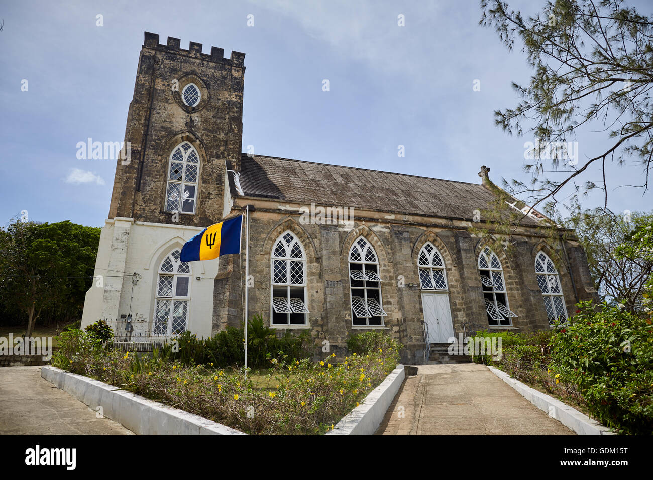 Der kleinen Antillen Barbados Pfarrkirche Sankt Michael Westindien Hauptstadt Bridgetown Barbados Saint Andrew Kirche Schottlands Distr Stockfoto