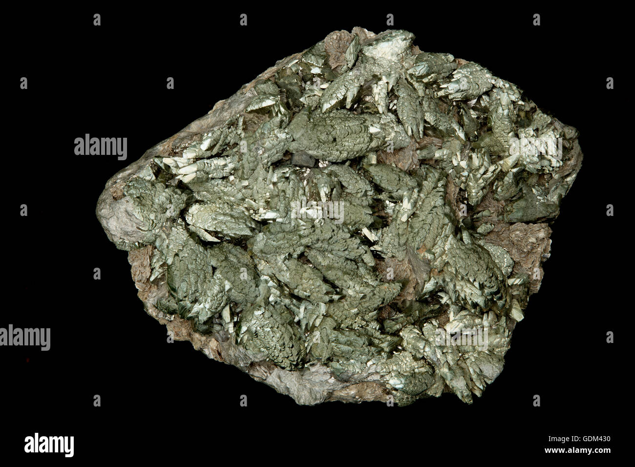 Arsenopyrite ist ein Eisen Arsen Sulfid (FeAsS), ein Erz-Mineral von Arsen, Minas da Panasqueira Portugal Stockfoto