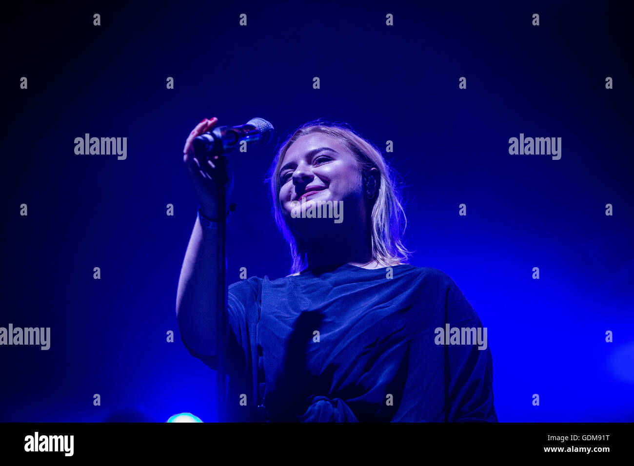 Monza, Italien 9. Juli 2016 Låpsley führen Sie live bei I-Tage Festival 2016 © Roberto Finizio / Alamy Live News Stockfoto