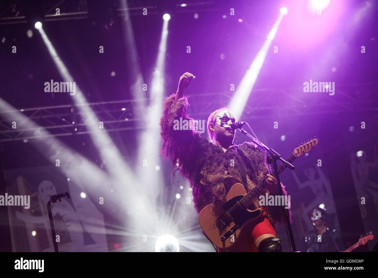 Turin, Italien. 18th. Juli 2016. tre allegri ragazzi morti live in Turin Credit: Daniele Baldi Stockfoto