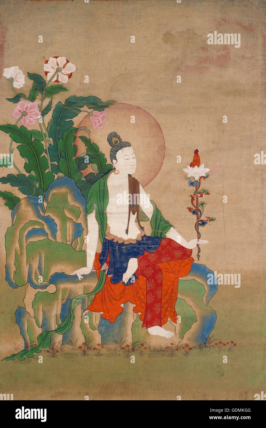 Avalokiteshvara, eines der acht großen Bodhisattvas Stockfoto