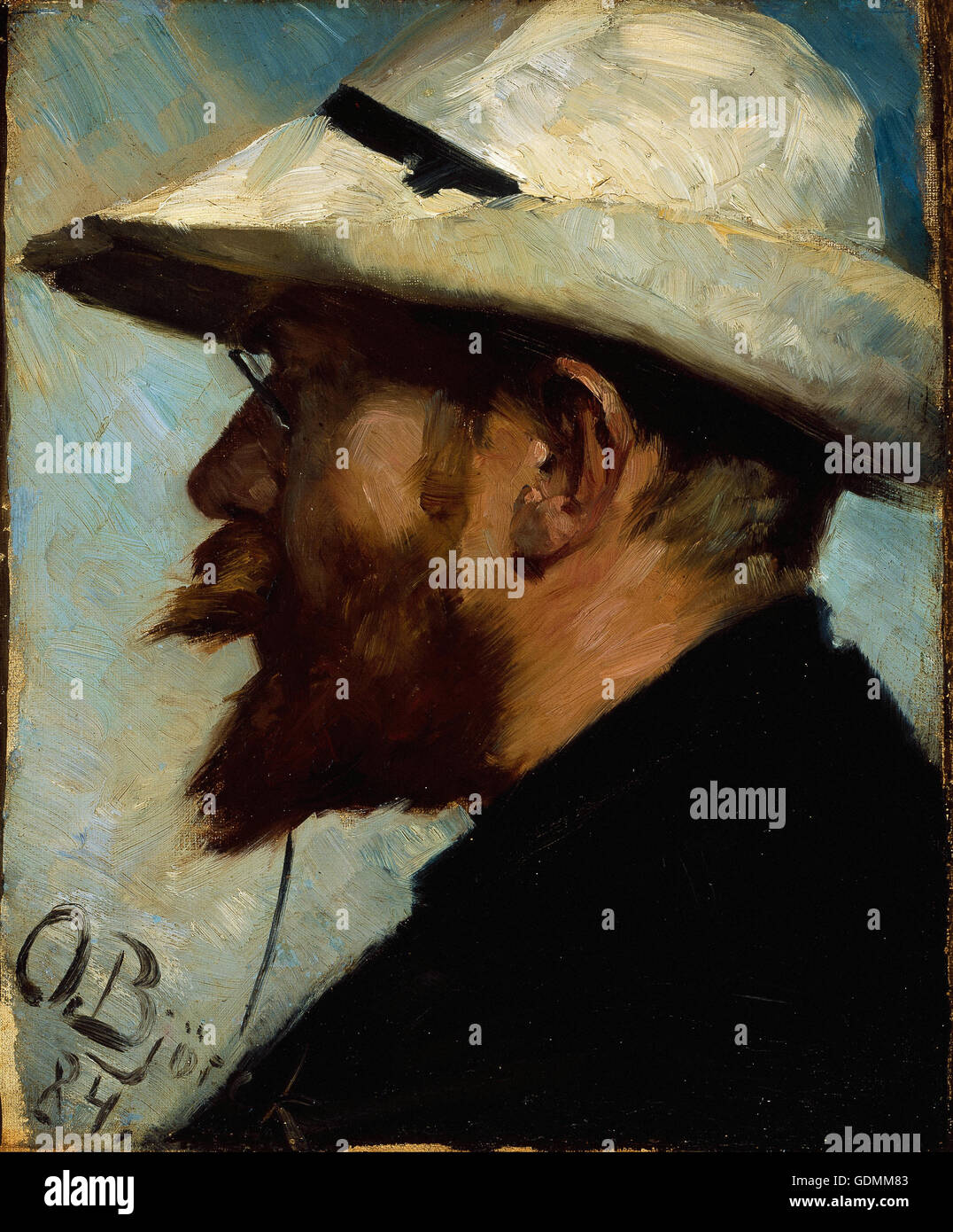 Oscar Björck - P.S. Krøyer Stockfoto