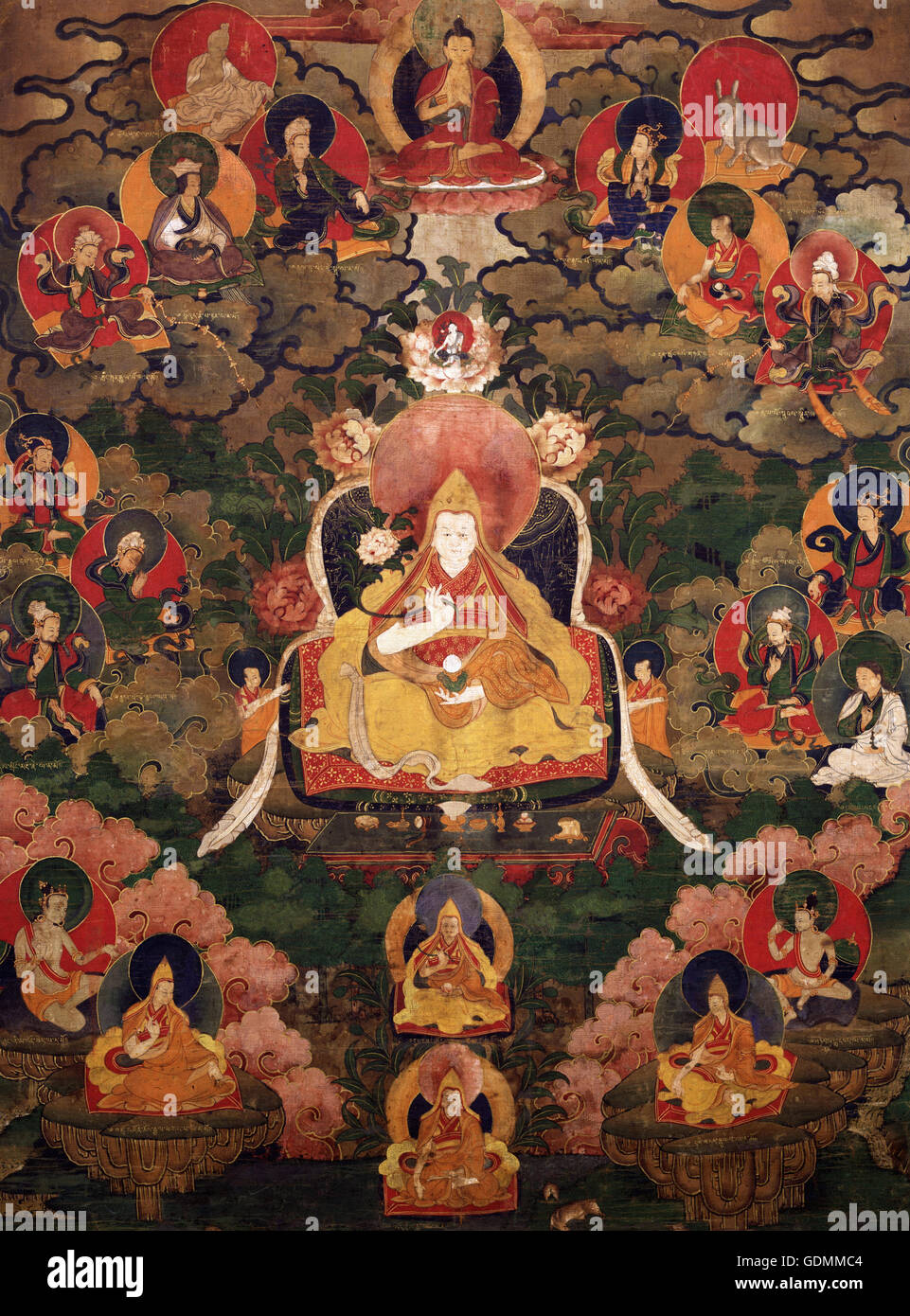 Siebte Dalai Lama Kalzang Gyatso (1708-1757) Stockfoto