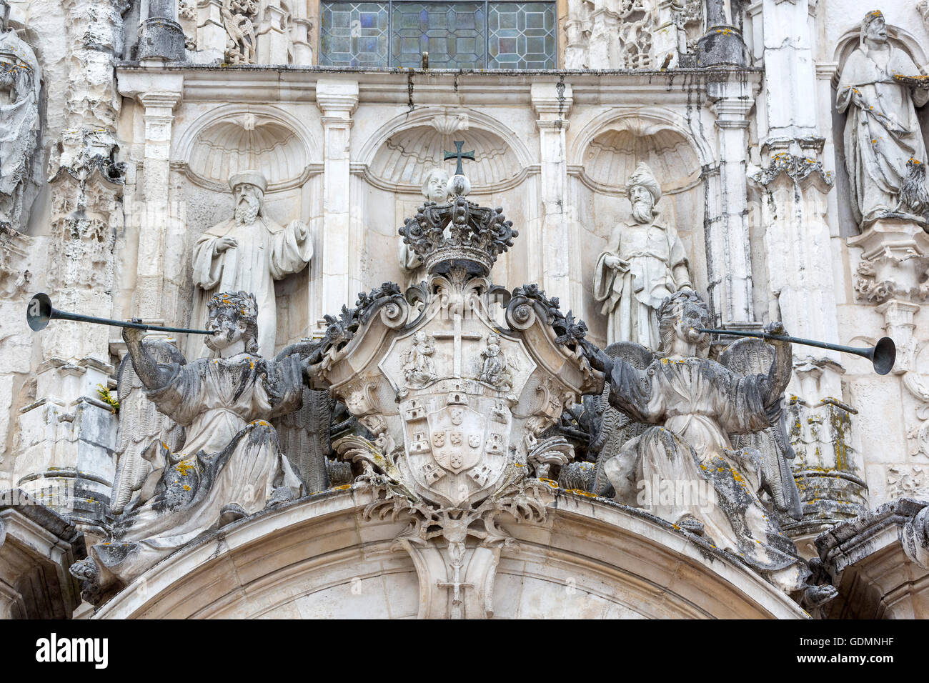 Musiker-Fassade in der shopping District von Coimbra, Coimbra, Coimbra District, Portugal, Europa, Reisen, Reise-Fotografie Stockfoto