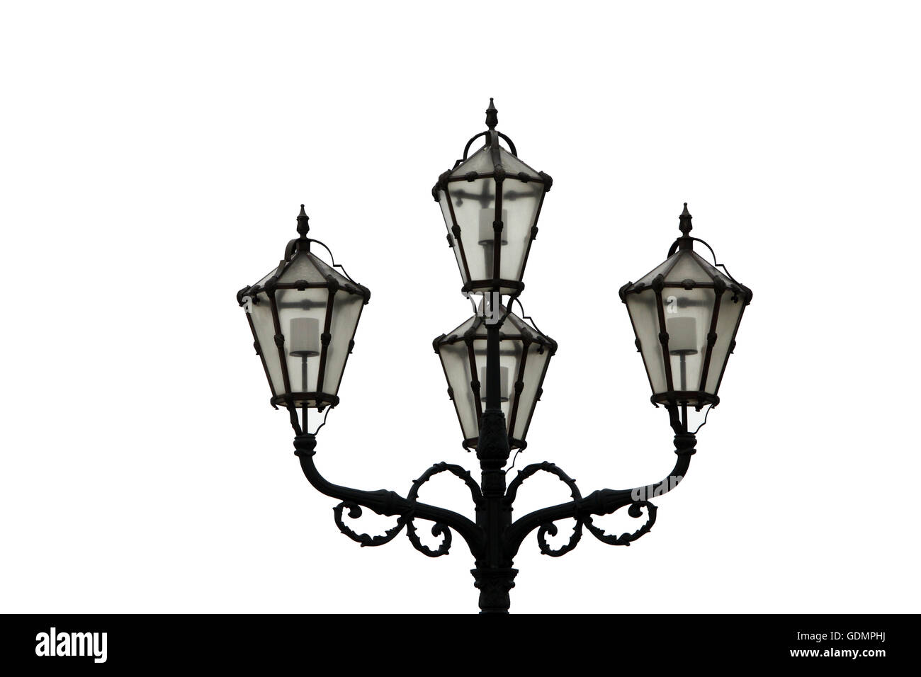 Straßenlaterne vor Schloss Schönbrunn in Wien, Österreich Stockfoto