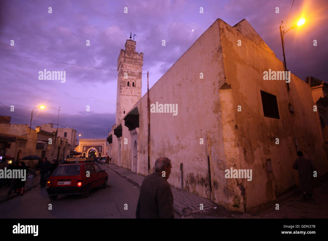 Die Kindpalace der Dar el Makhzen in der alten Stadt in der historischen Stadt Fès in Marokko in Nordafrika. Stockfoto