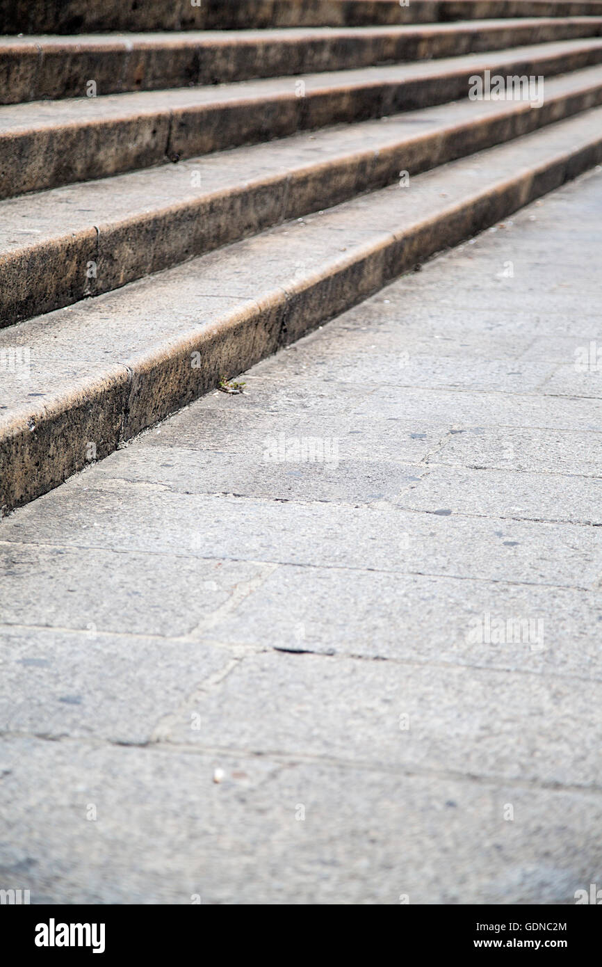 Nahaufnahme Detail an Treppen Stockfoto