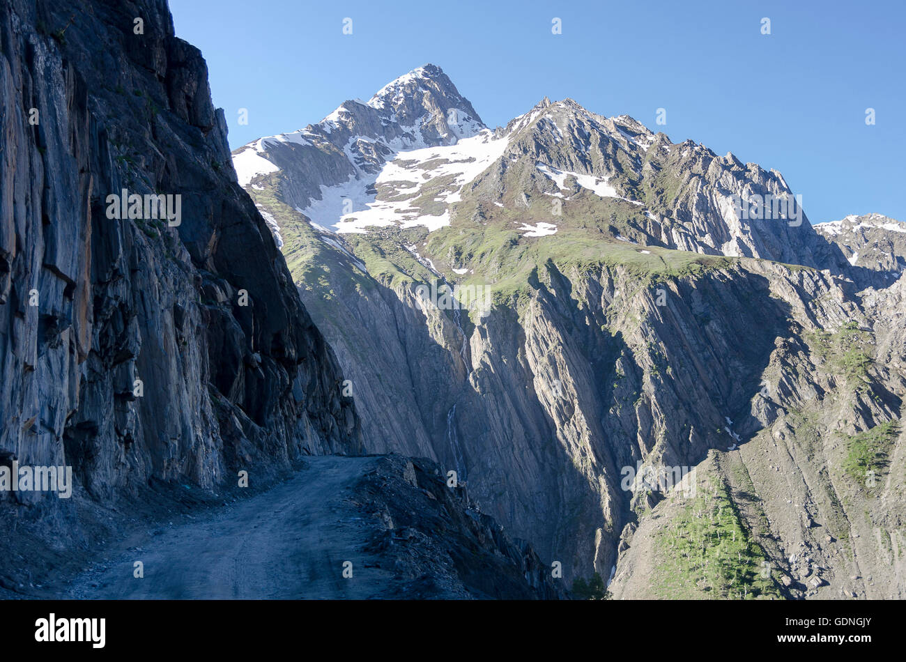 Zojila Pass, Leh, Srinagar Straße, Ladakh, Jammu und Kaschmir, Indien Stockfoto