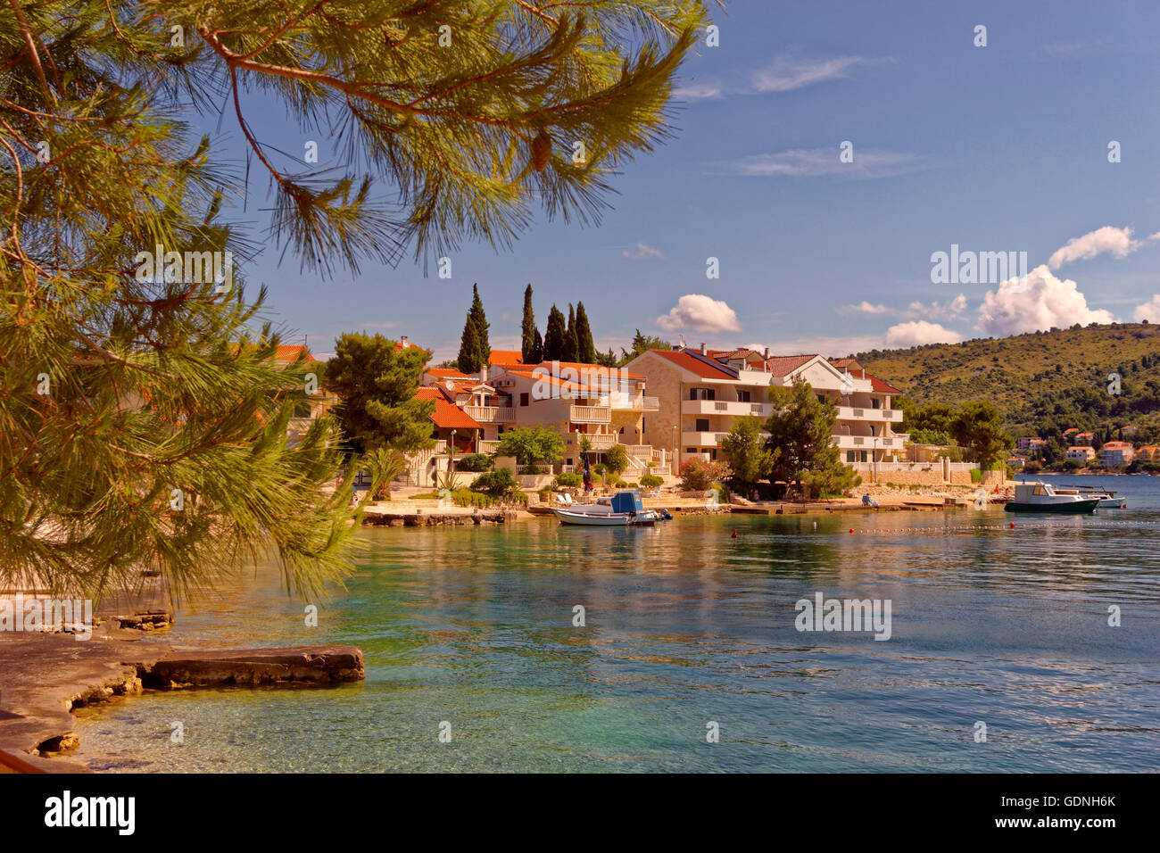 East Coast Bucht von Rogoznica Insel Rogoznica, Kroatien Stockfoto