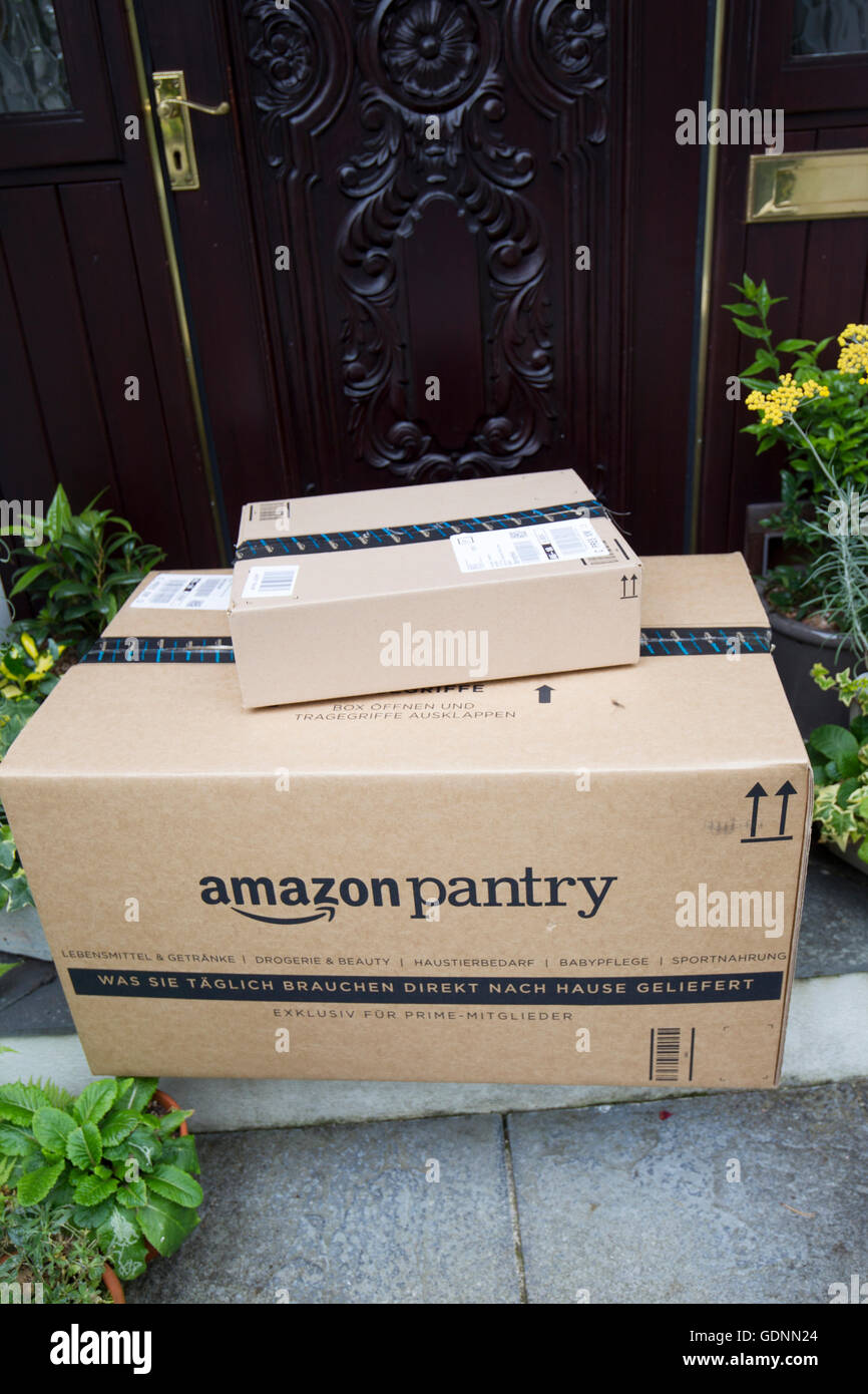 Amazon Pantry ist offen für Prime-Mitglieder im Vereinigten Königreich, die eine jährliche von £79 Gebühr Stockfoto