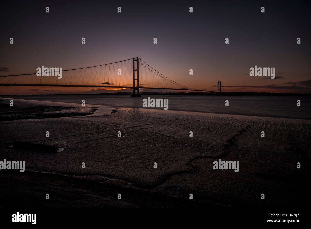 Die Humber-Brücke. Stockfoto