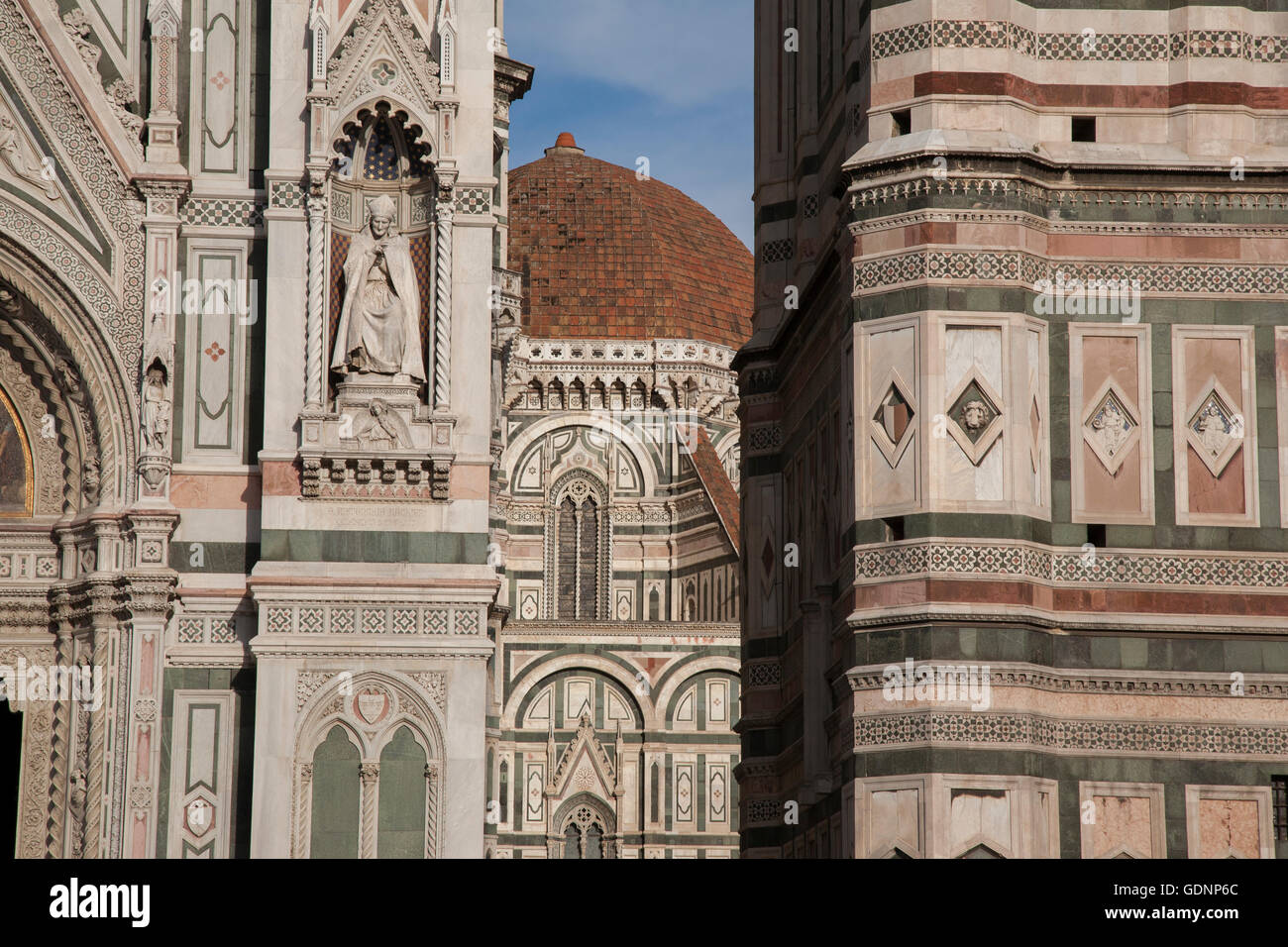 Kleine Kuppel am Dom; Florenz; Italien; Europa Stockfoto