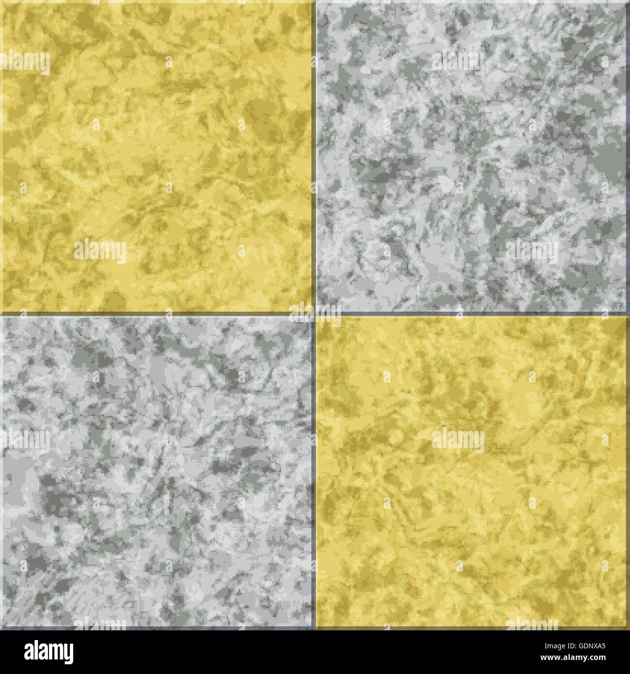 abstrakt grau gelb Marmor nahtlose Textur Vektor gekachelten Hintergrund Stock Vektor