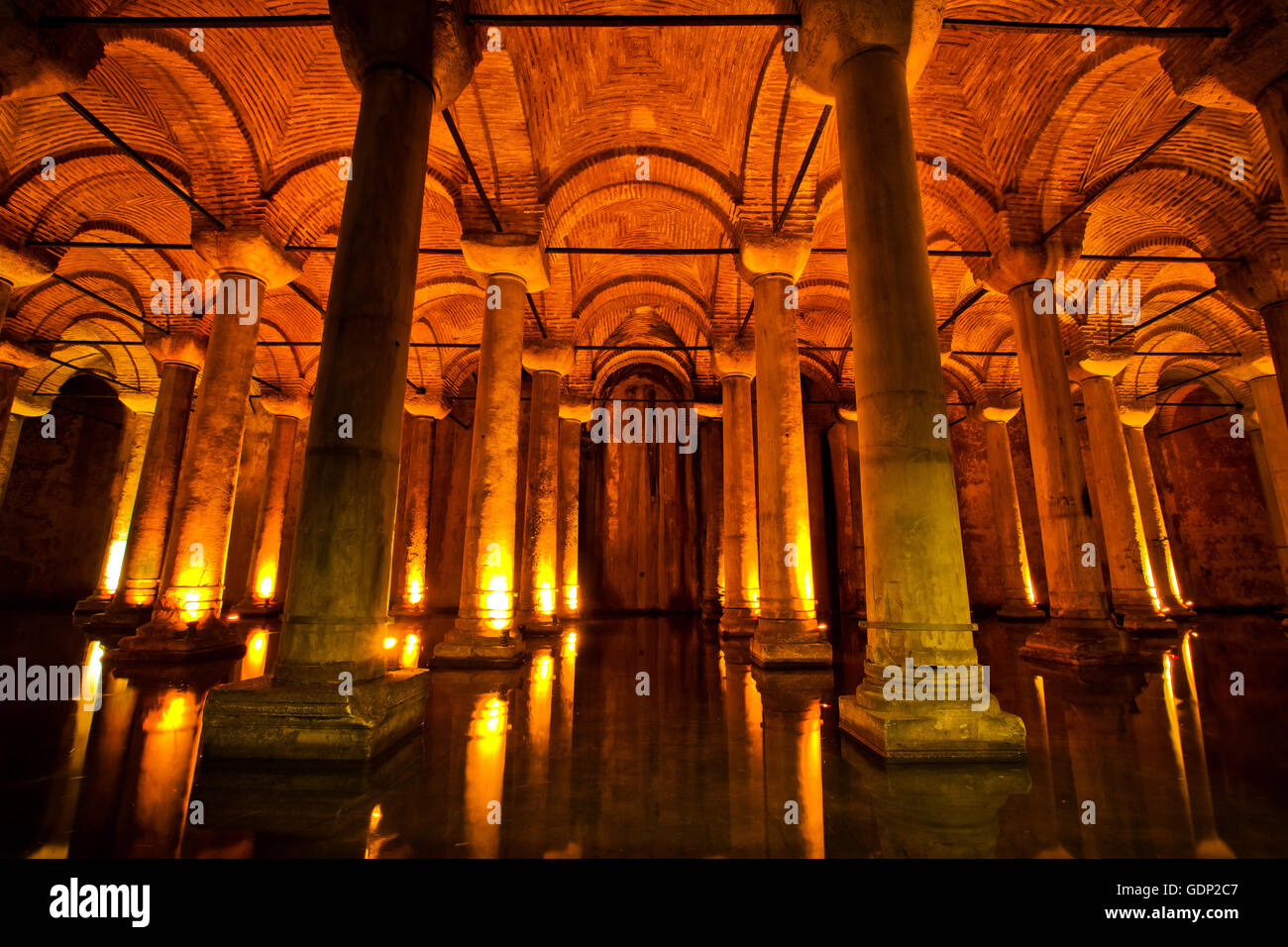 Basilika-Zisterne in Istanbul, Türkei Stockfoto
