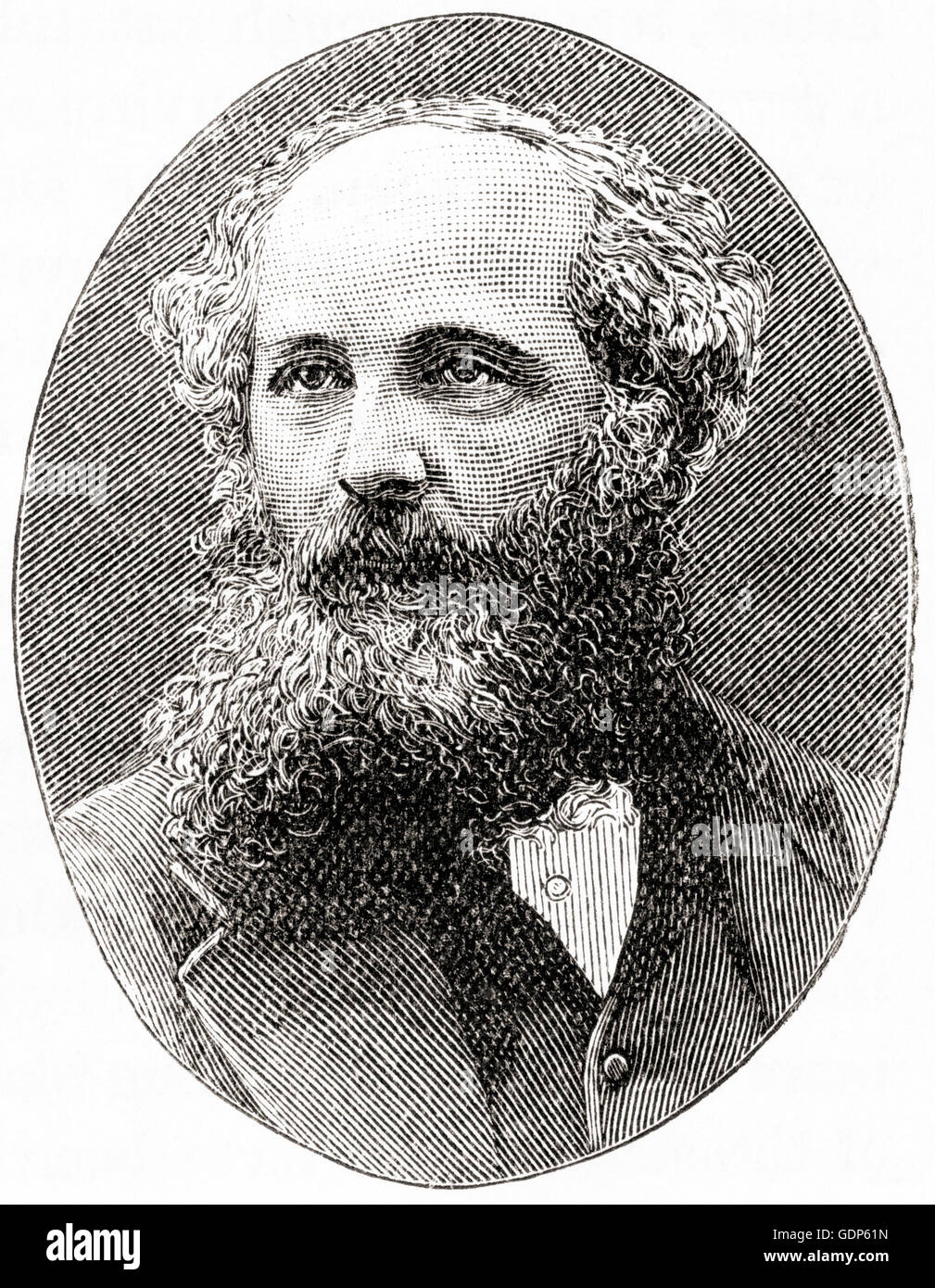 James Clerk Maxwell, 1831 – 1879.  Schottische Wissenschaftler auf dem Gebiet der mathematischen Physik. Stockfoto