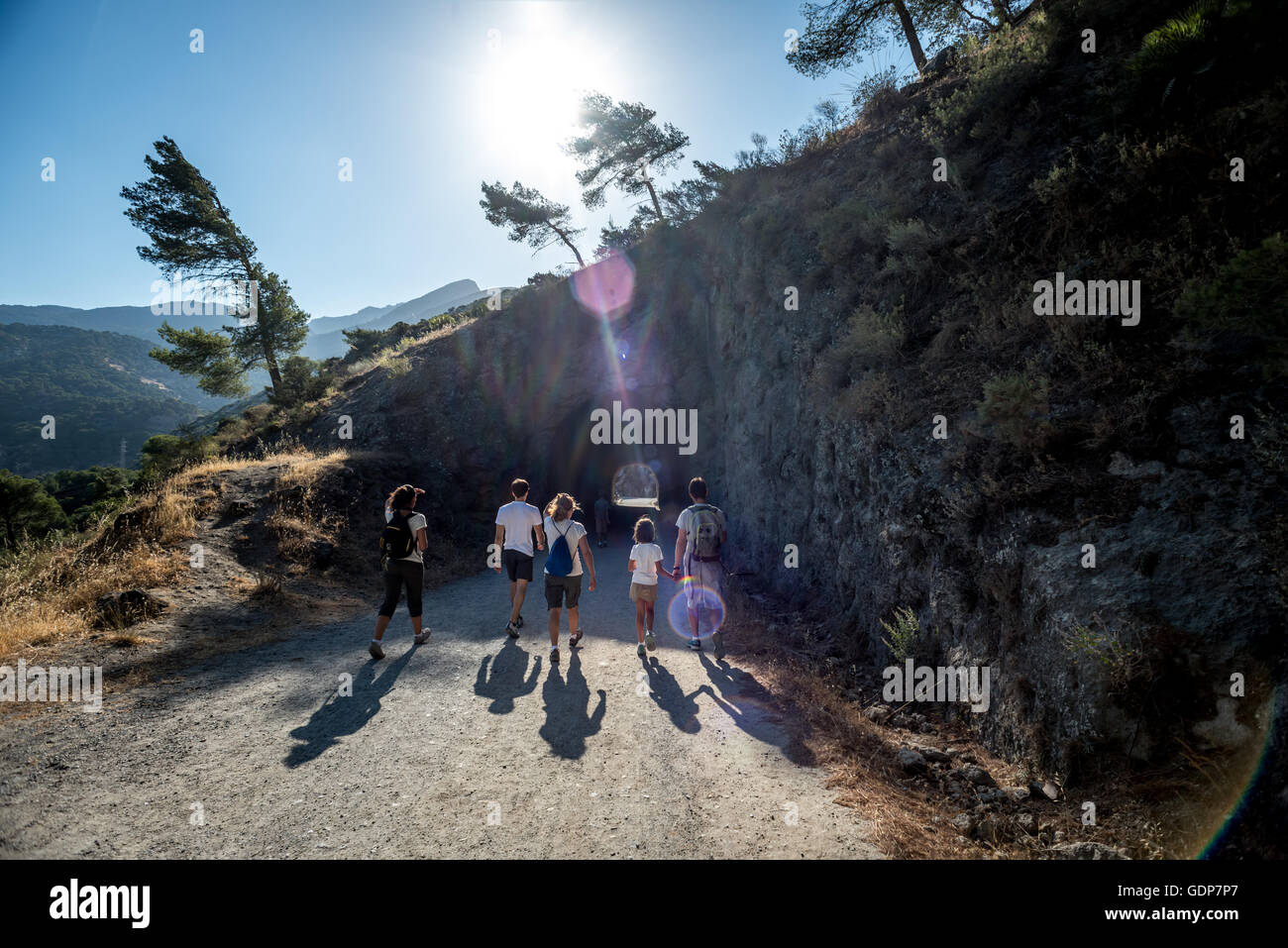 Der Caminito del Rey in Südspanien. Stockfoto