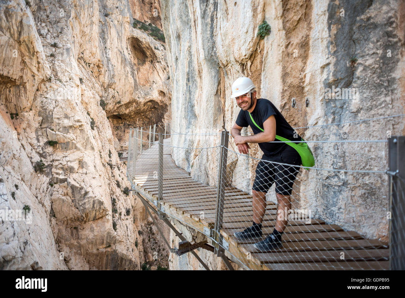 Der Caminito del Rey in Südspanien. Stockfoto