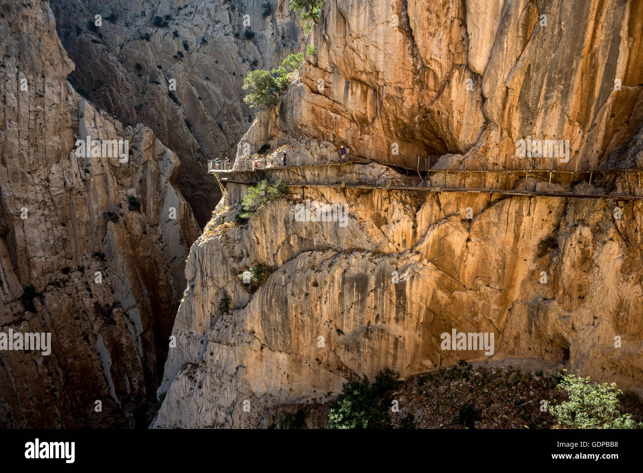 Der Caminito del Rey in Südspanien. Stockfoto