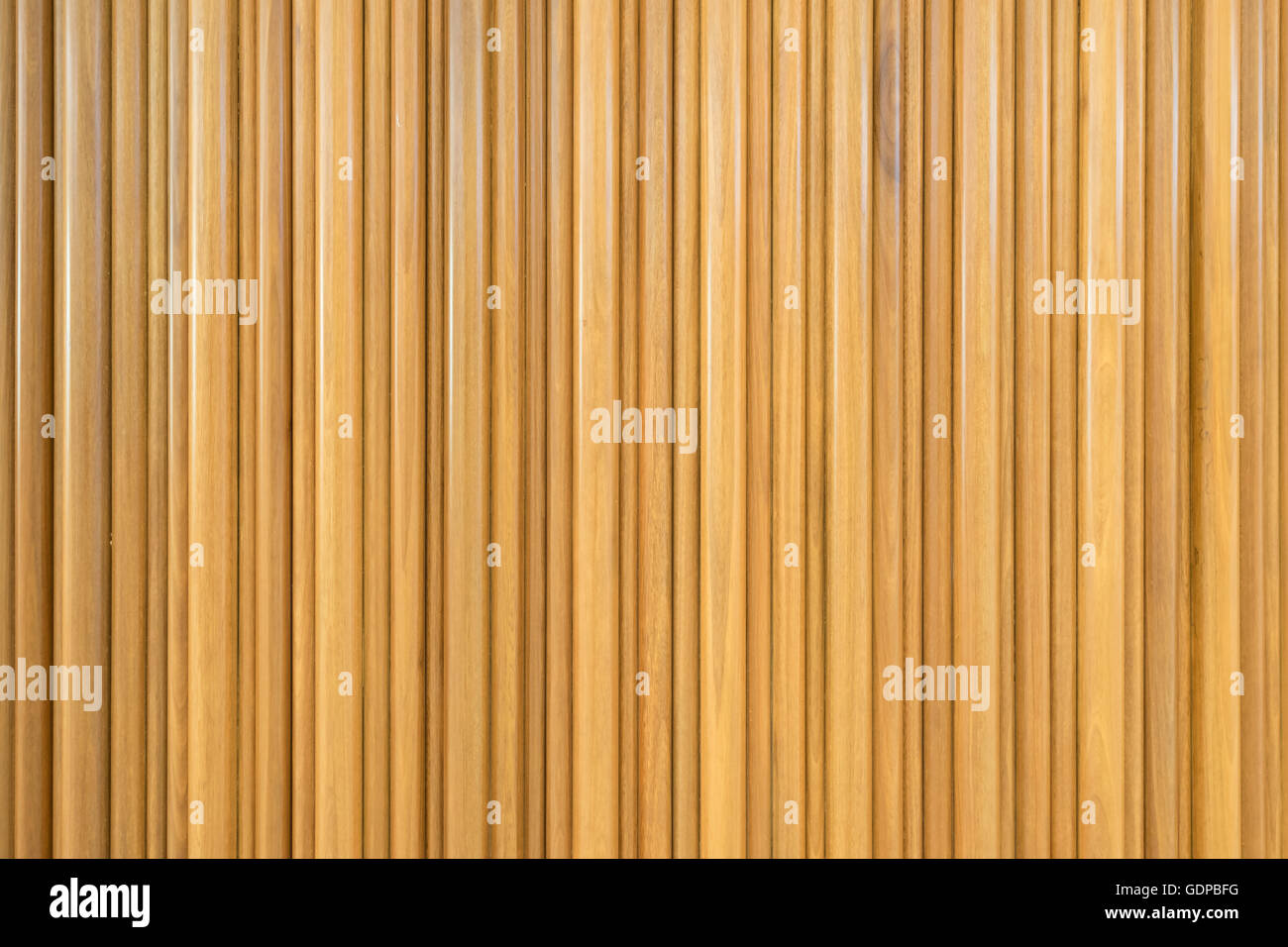 Gestreifte Dekoration Holz Wand Hintergrund, vertikale Muster Stockfoto